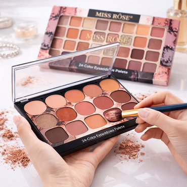 MISS ROSE® Professional Make-Up 24-Color Eyeshadow Palette