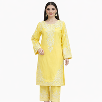 Traditional women’s kurta set (kurta + straight pants•