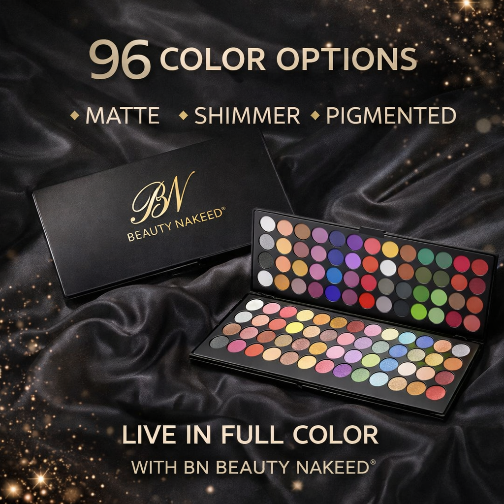 BN Beauty Naked® Gorgeous 96-Color Eyeshadow Kit (48+48 Matte & Shimmer)