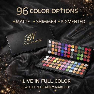 BN Beauty Naked® Gorgeous 96-Color Eyeshadow Kit (48+48 Matte & Shimmer)